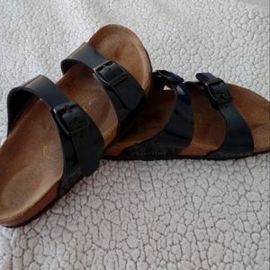 Black Patent leather Birkenstock, size 36